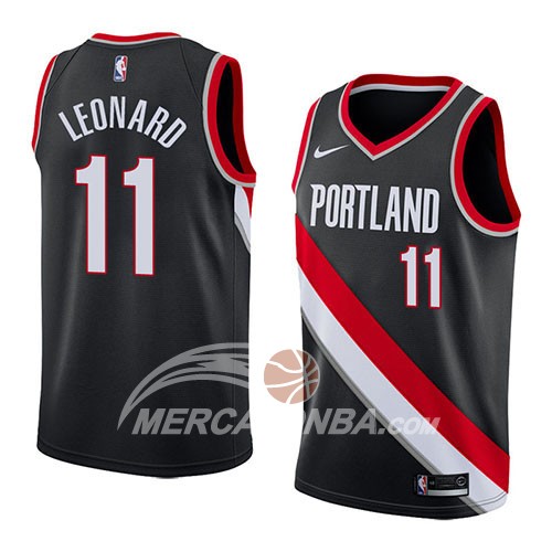 Maglia NBA Portland Trail Blazers Meyers Leonard Icon 2018 Nero